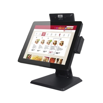 15 Inch Capacitive Touch Screen POS PC System 1024x768 With Customer Display